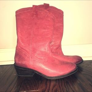 Jessica Simpson Pink Cowgirl Boots